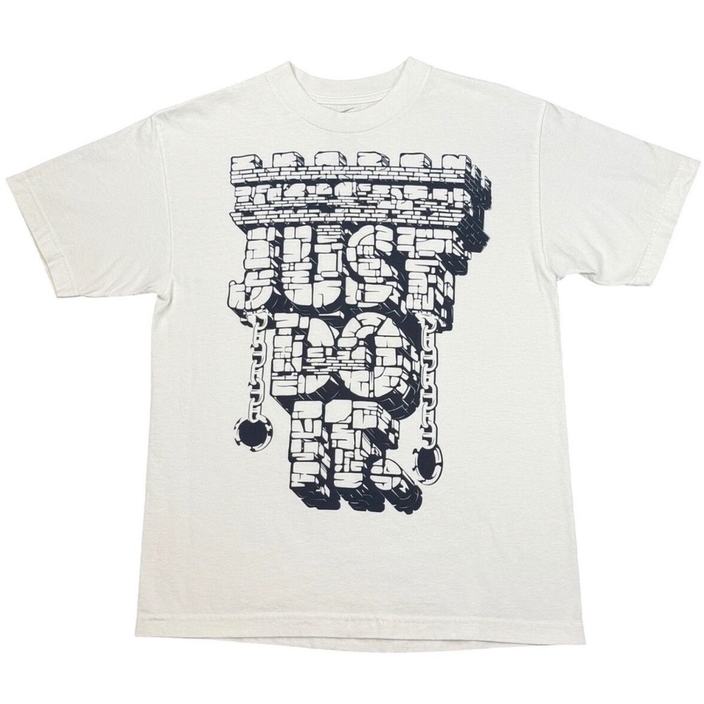 Nike Men's M Just Do It Brick & Chain Graphic Loose Fit Crew Neck Cotton T-Shirt